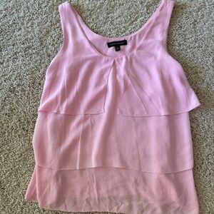 Banana Republic Chiffon Pink Flowy Tank